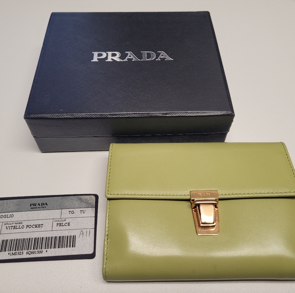 Prada wallet vitello pocket portafoglio